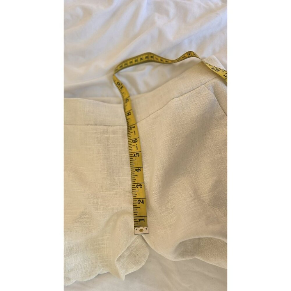 Alice Collection Shorts Linen Blend Scalloped Pockets Angelcore Fairycore NWT - Picture 10 of 10